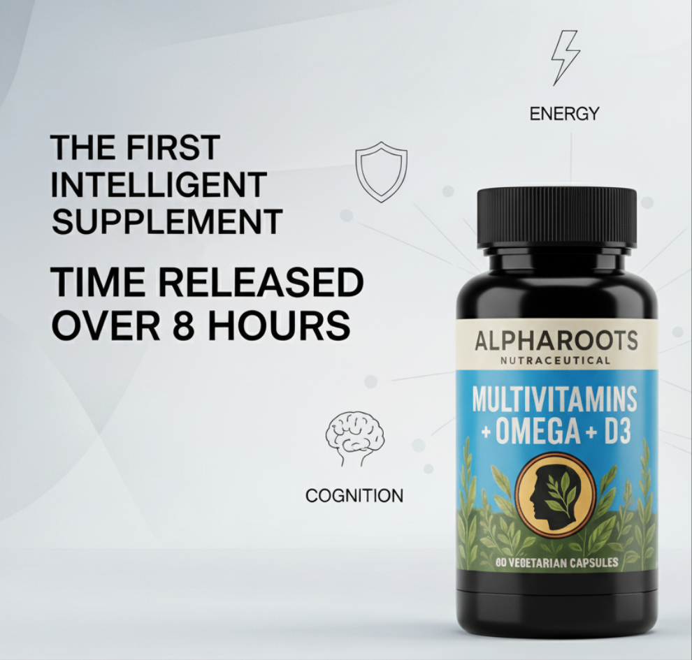 Alpharoots Multivitamins + Omega + D3